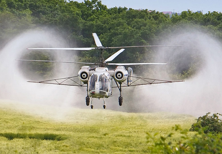 Reno Helicopter Seed Spreading